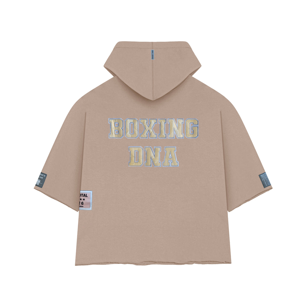 Boxing DNA Crop Top Hoodie | Sand