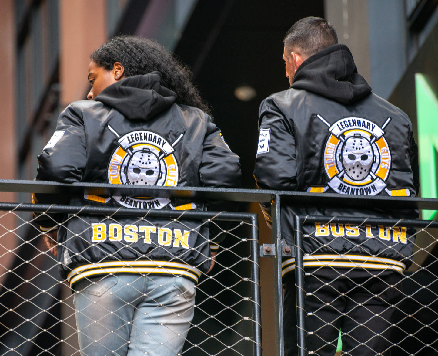 Boston Tough Guys Varsity Jacket - Black