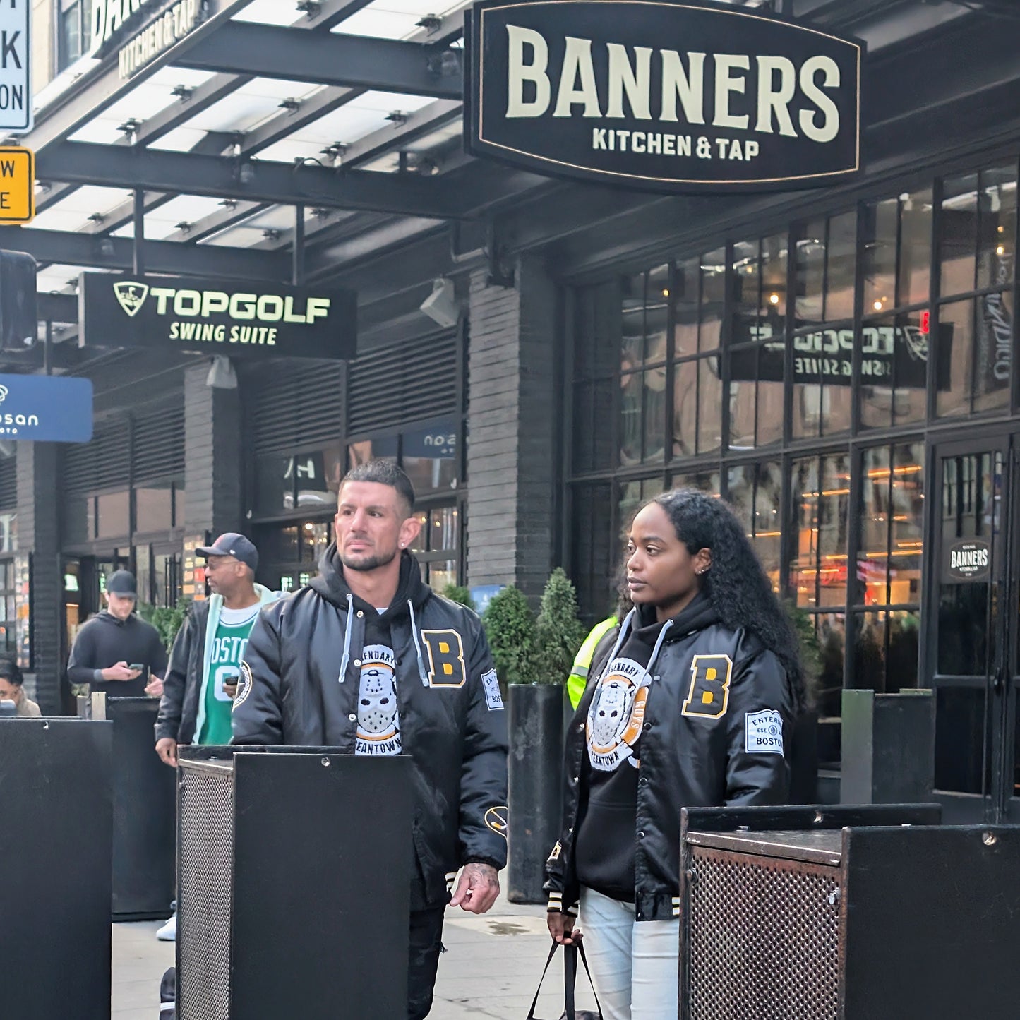 Beantown Tough Guys Varsity Model Photo TD Garden - Banners - Top Golf - Boston