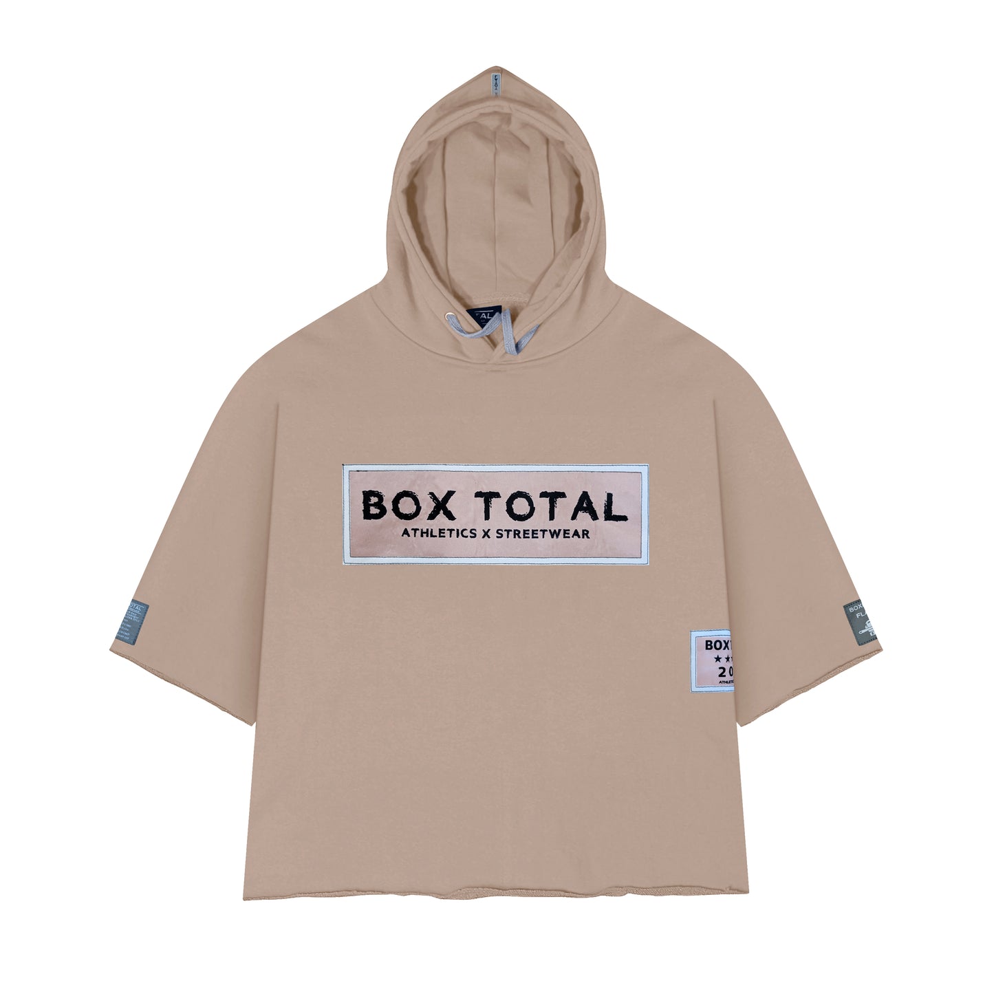 Boxing DNA Crop Top Hoodie | Sand