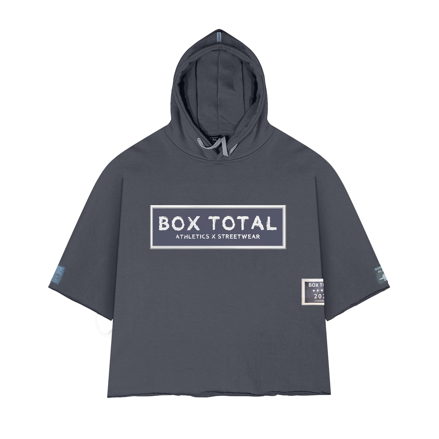 Boxing DNA Crop Top Hoodie | Gray