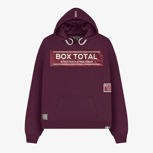 Box Total Hoodie - Burgundy - Box Total Style