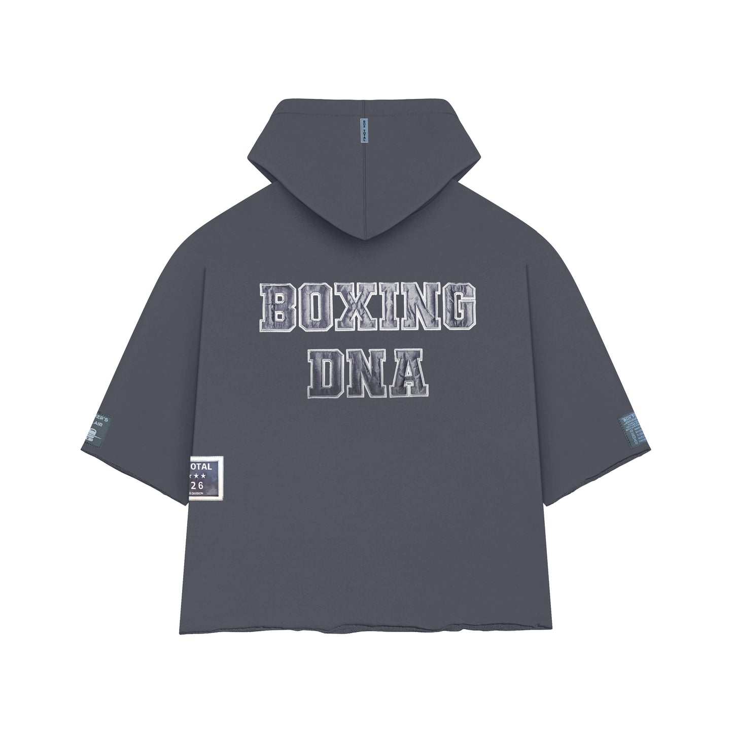 Boxing DNA Crop Top Hoodie | Gray