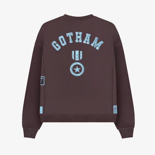 Gotham City Crew Neck - Brown - Box Total Style