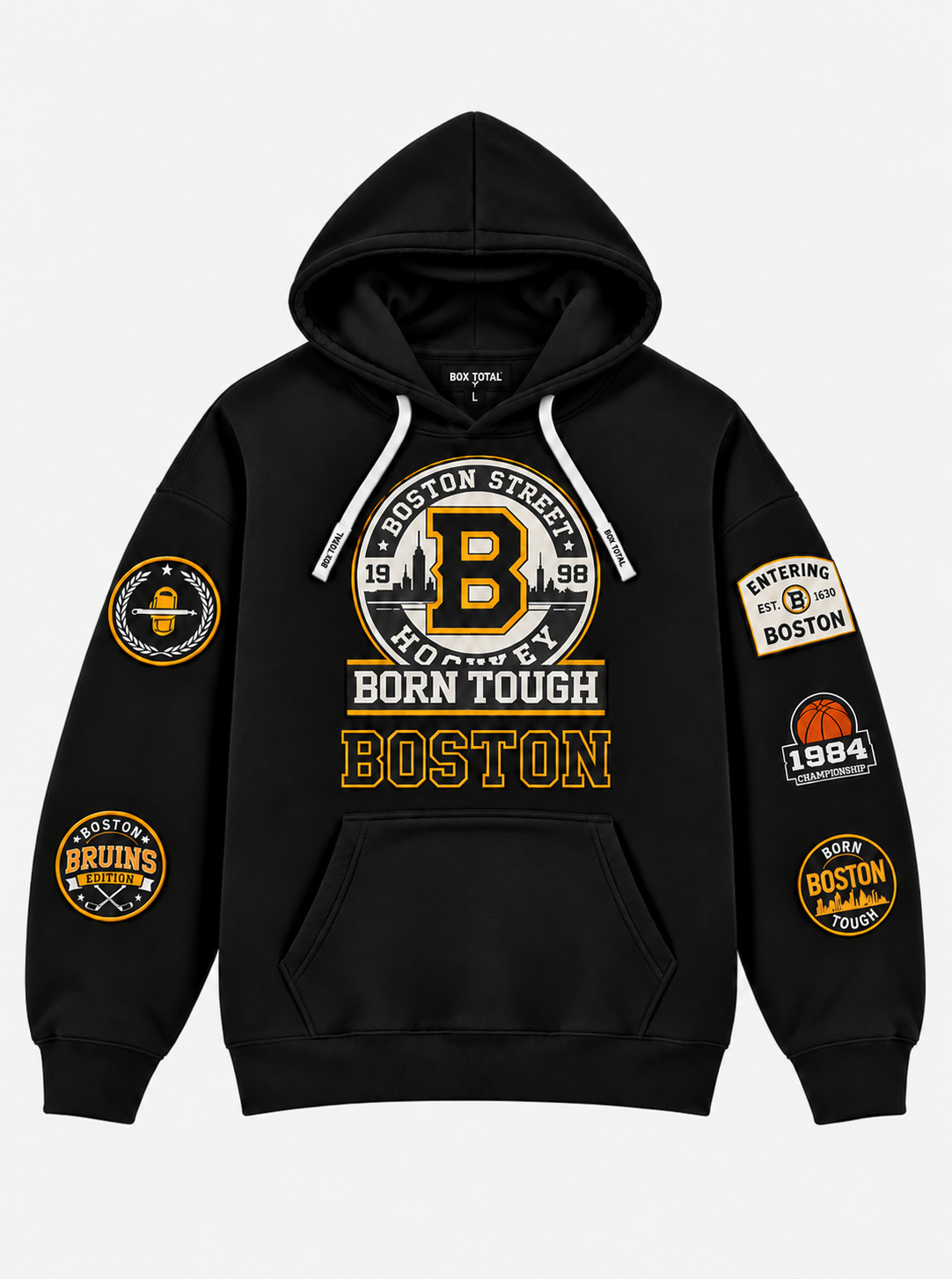 Boston Born Tough Hoode • Blk