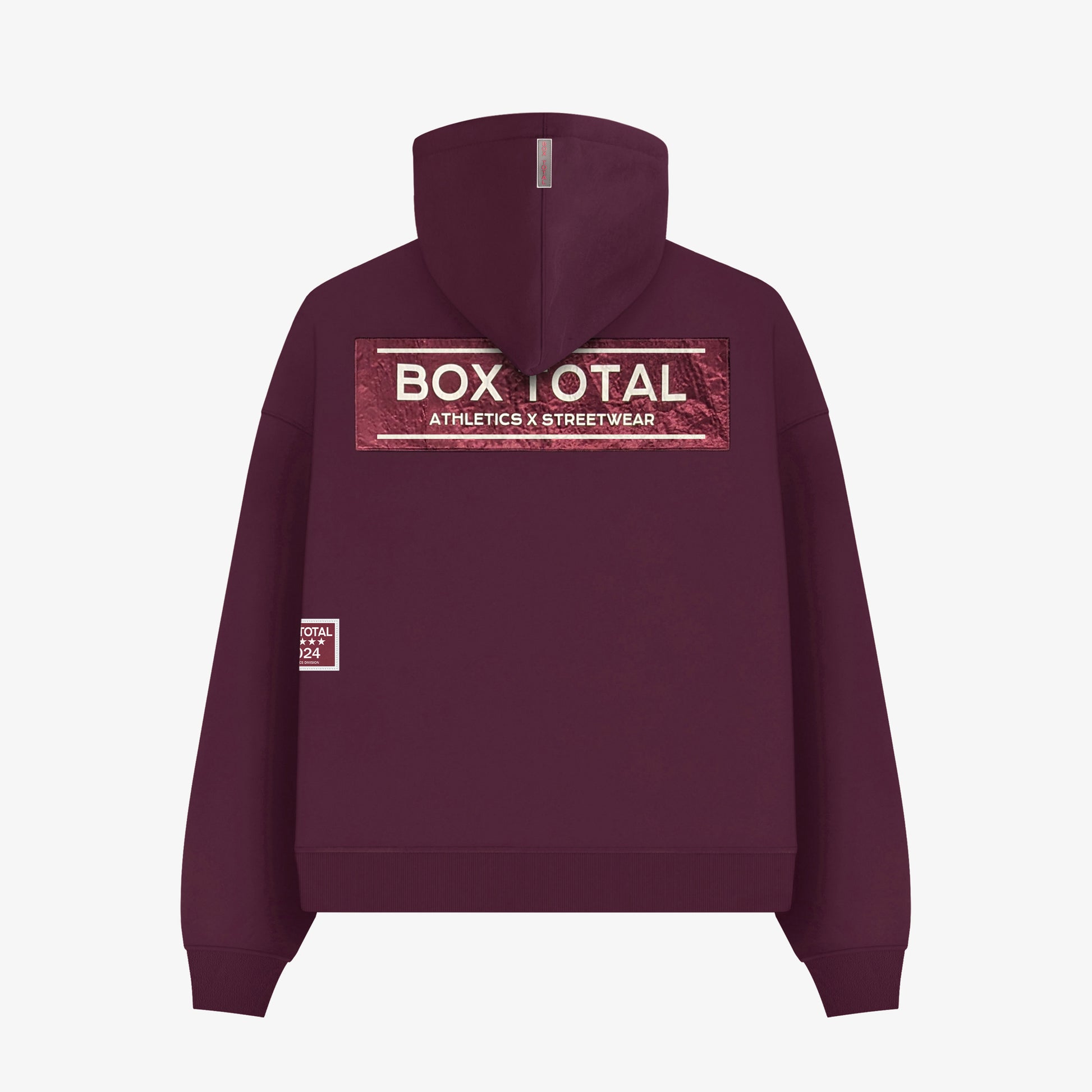 Box Total Hoodie - Burgundy - Box Total Style