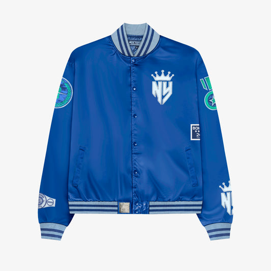 Gotham City Varsity Jacket - Blue - Box Total Style