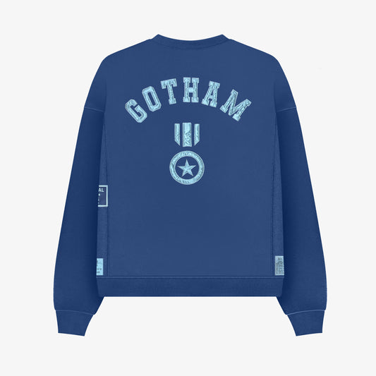 Gotham City Crew Neck - Blue - Box Total Style