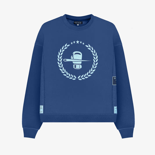 Gotham City Crew Neck - Blue - Box Total Style