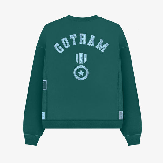 Gotham City Crew Neck - Green - Box Total Style