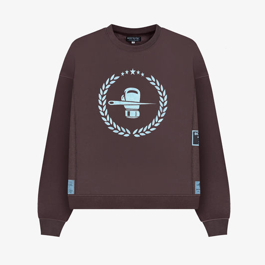 Gotham City Crew Neck - Brown - Box Total Style