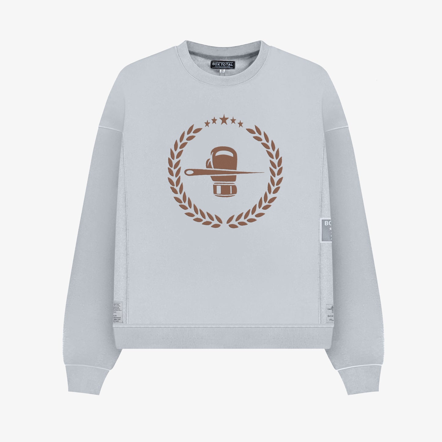 Gotham Crew Neck - Taupe Gray - Box Total Style 