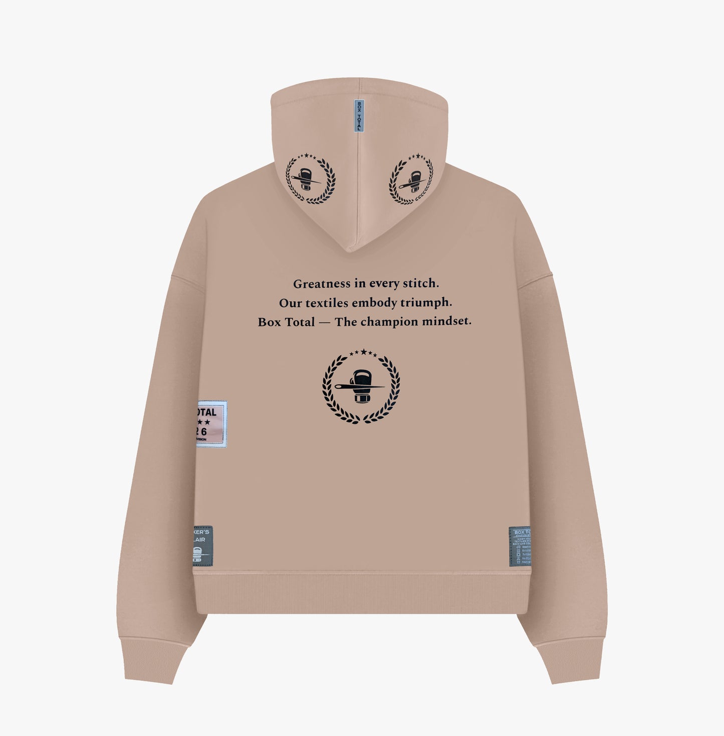 Box Total Athletics Hoodie - Sand - Box Total Style