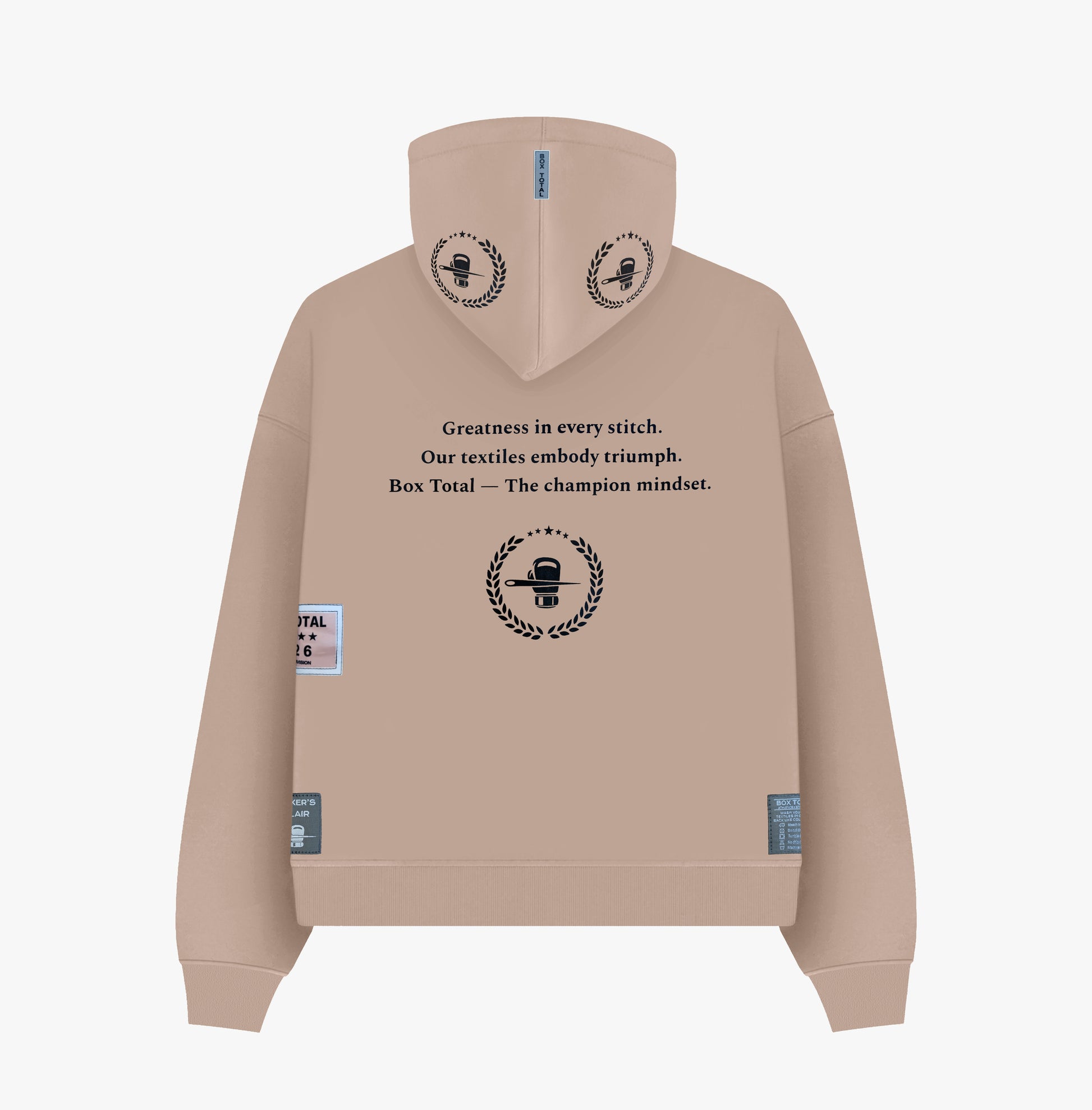 Box Total Athletics Hoodie - Sand - Box Total Style