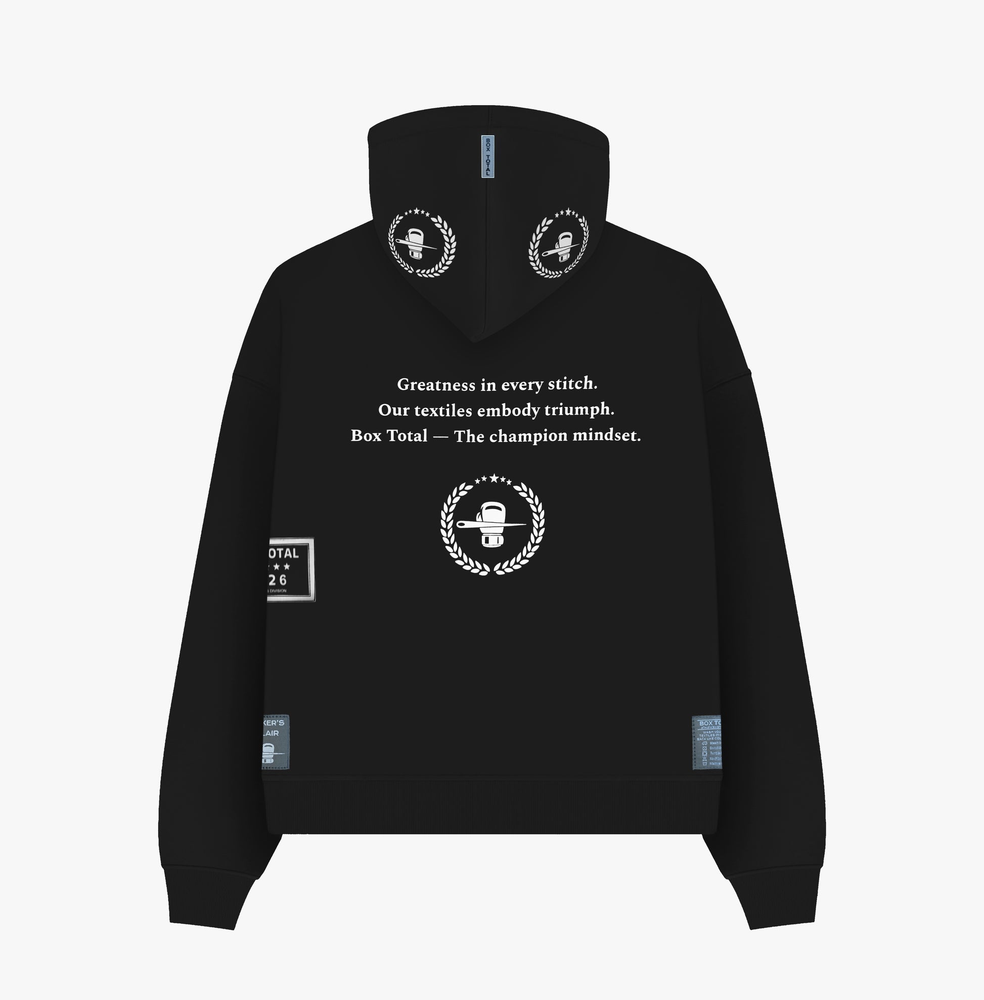 Box Total Athletics Hoodie - Black - Box Total Style