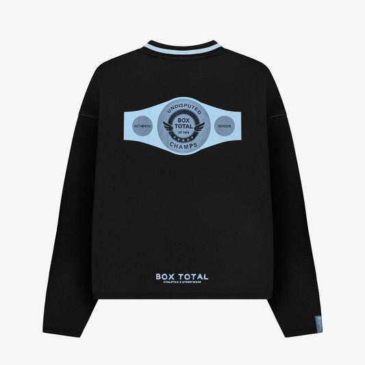 Uptown Athletics Long Sleeve Tee - Black - Box Total Style