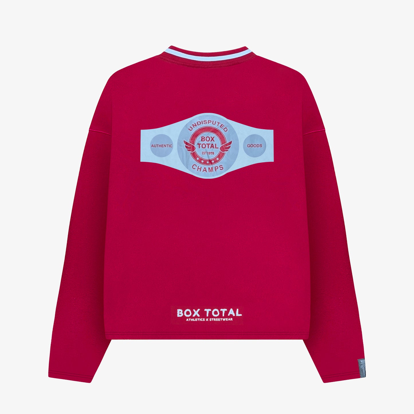 Uptown Athletics Long Sleeve Tee - Red - Box Total Style