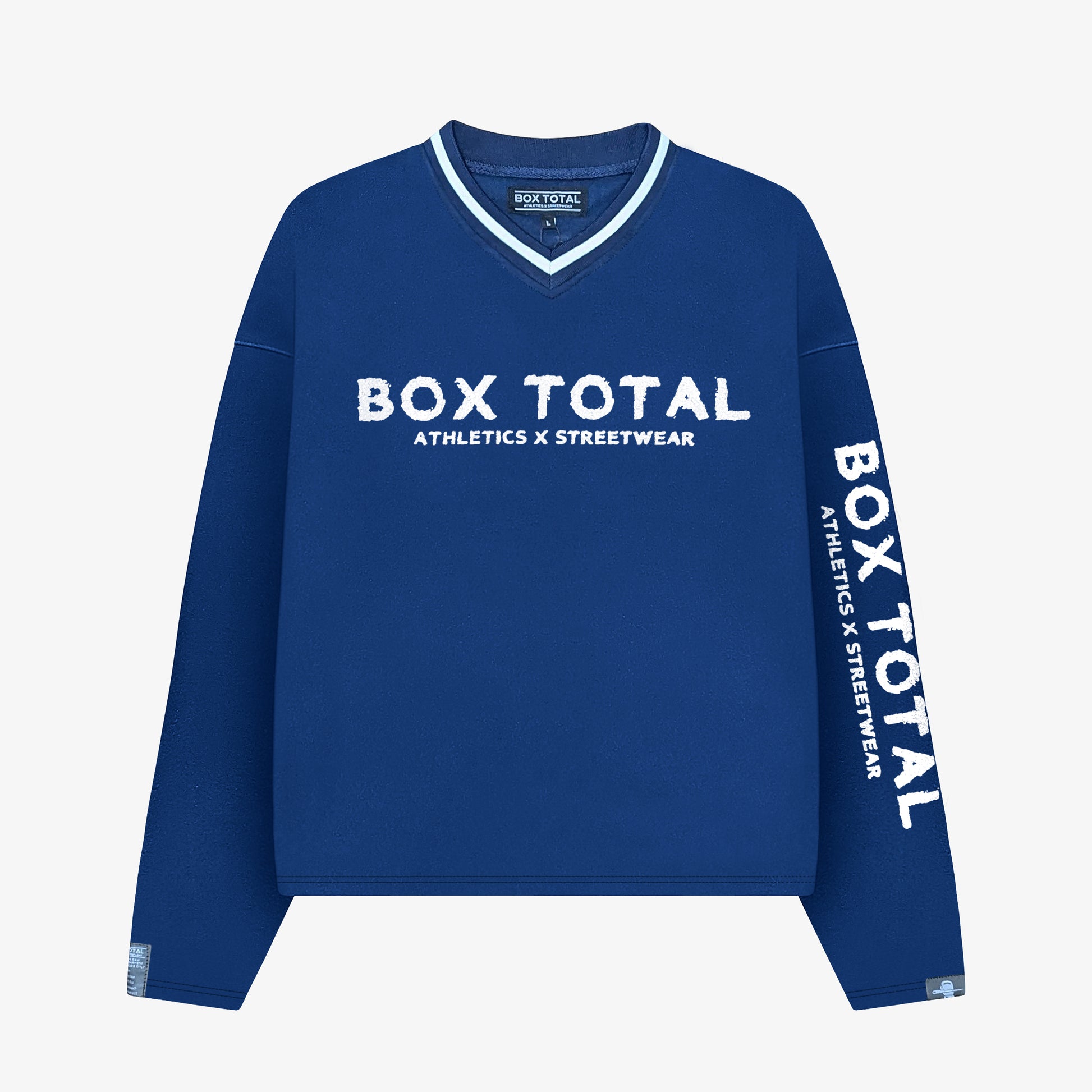 Uptown Athletics Long Sleeve Tee - Blue - Box Total Style