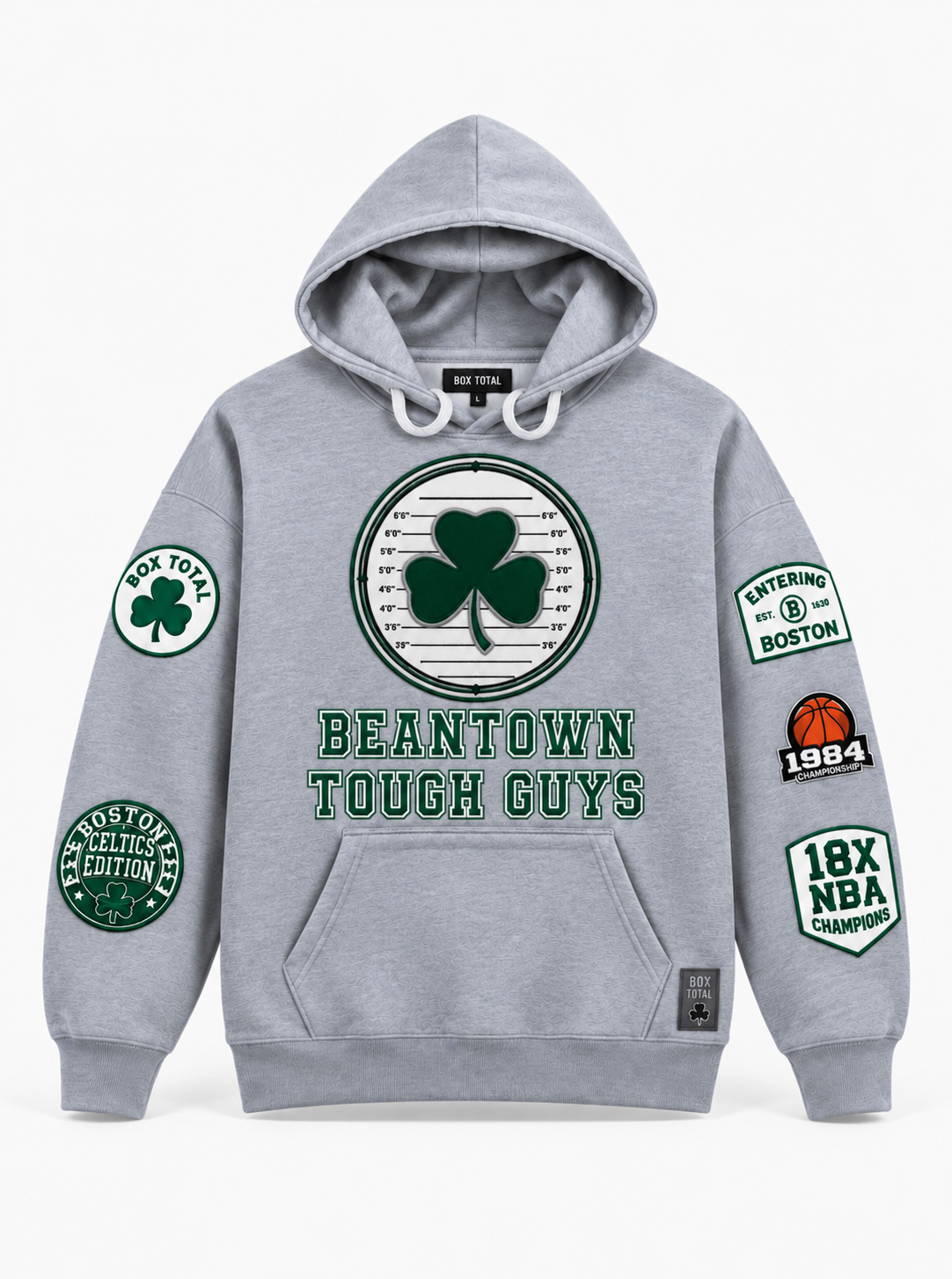 Boston Tough Guys II Hoodie • Gray